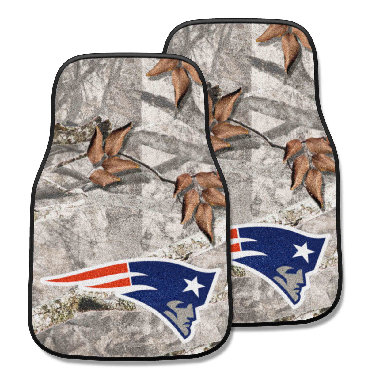 New England Patriots 2-pc Carpet Car Mat Set