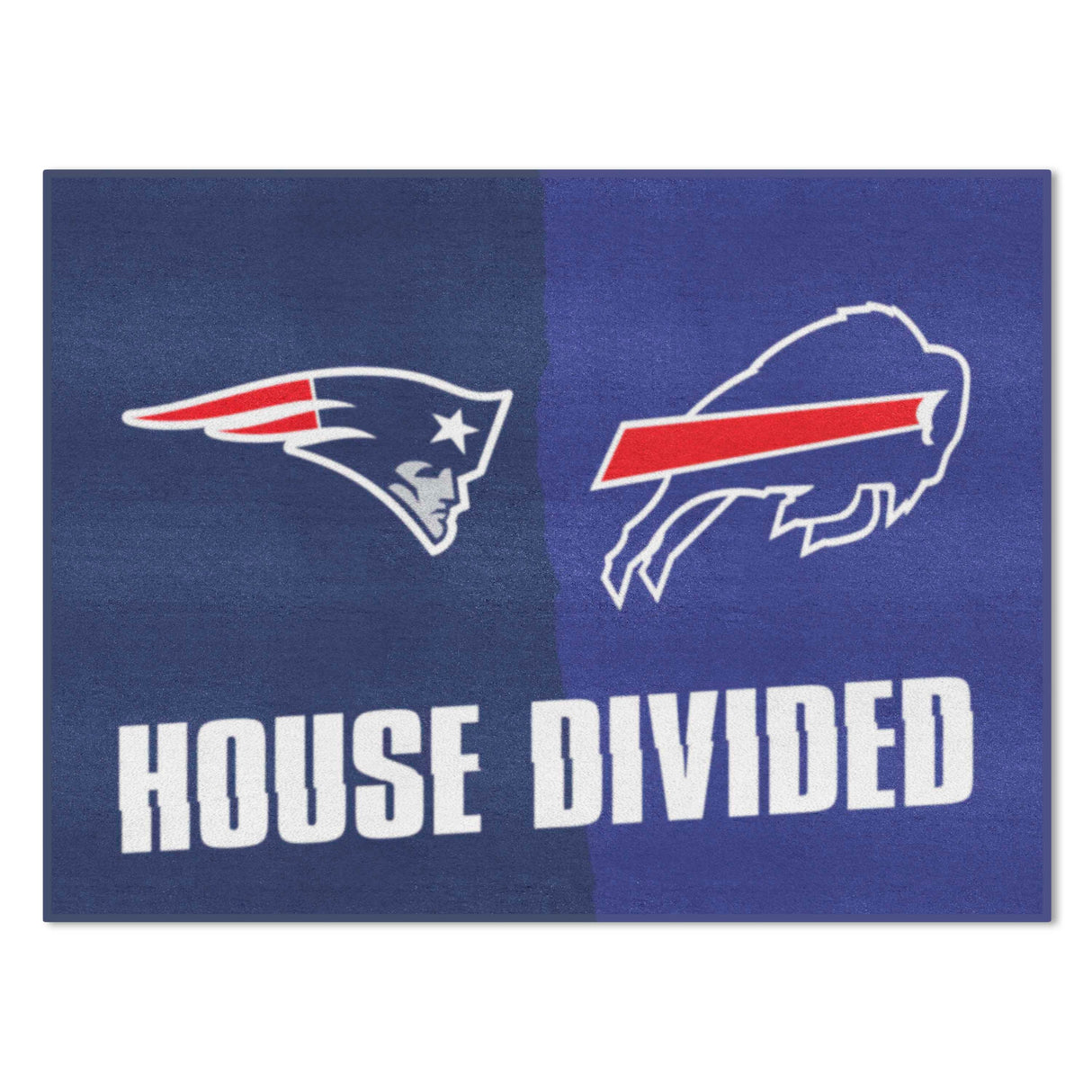 NFL House Divided Mat - Patriots / Bills