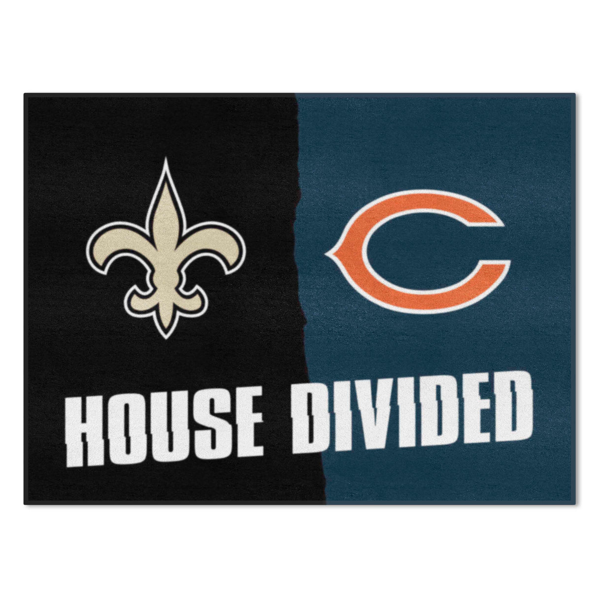 NFL House Divided Mat - Saints / Bears