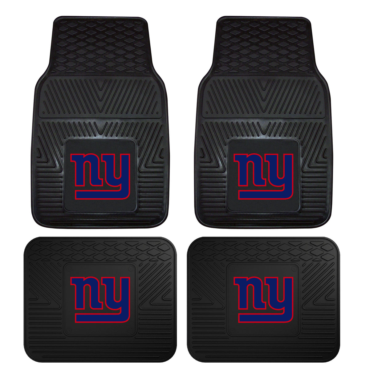 New York Giants 4-pc Vinyl Car Mat Set