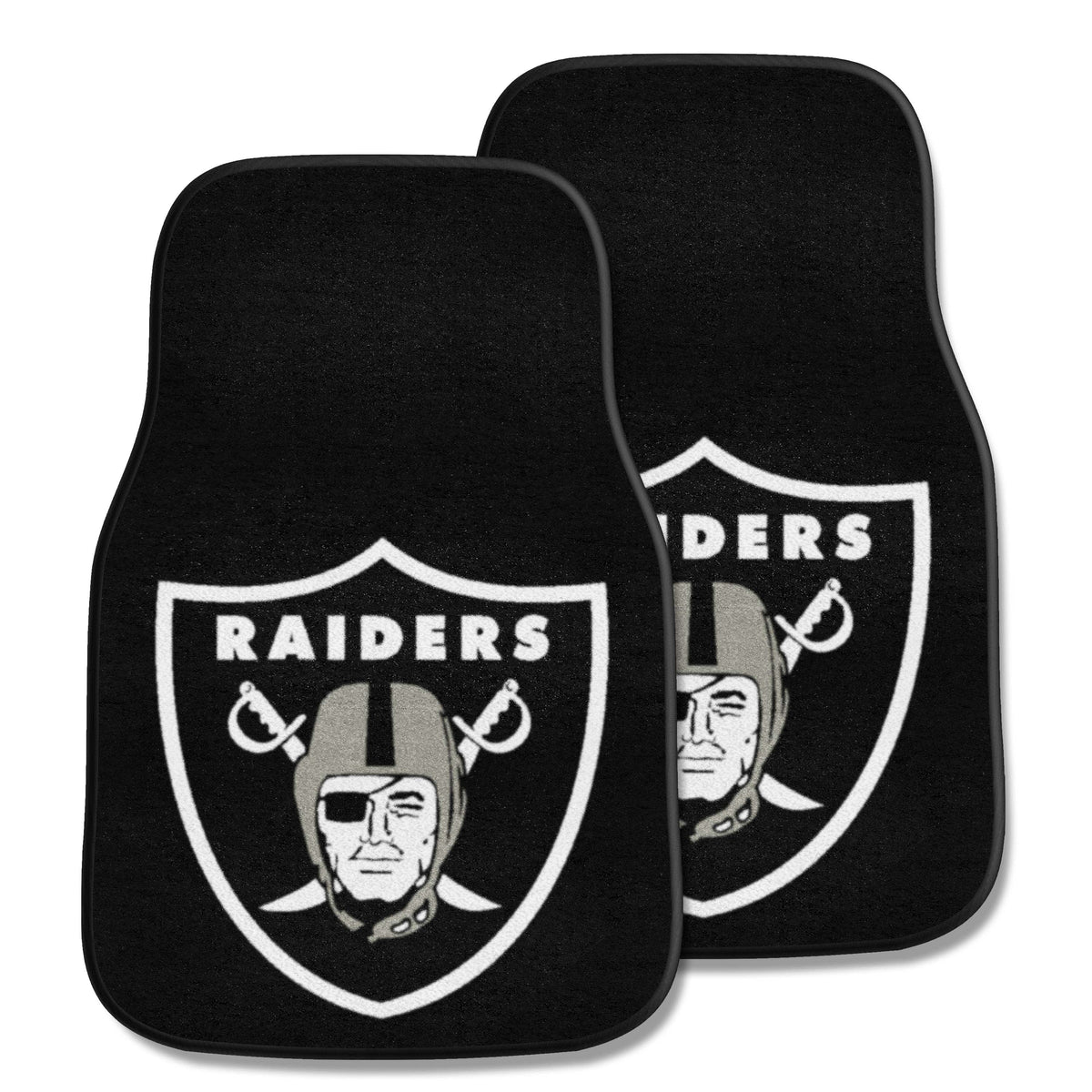Las Vegas Raiders 2-pc Carpet Car Mat Set