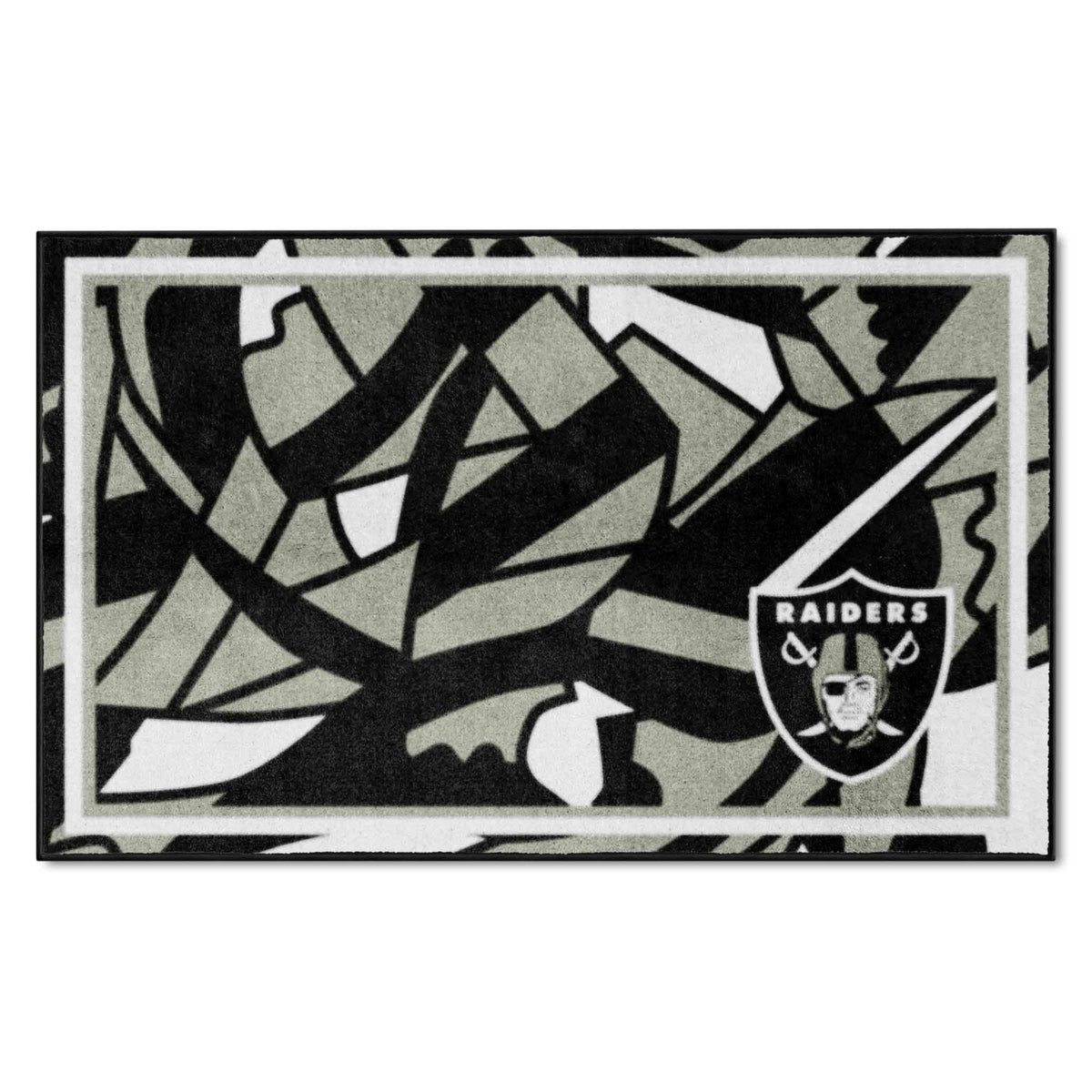 Las Vegas Raiders 4x6 Rug