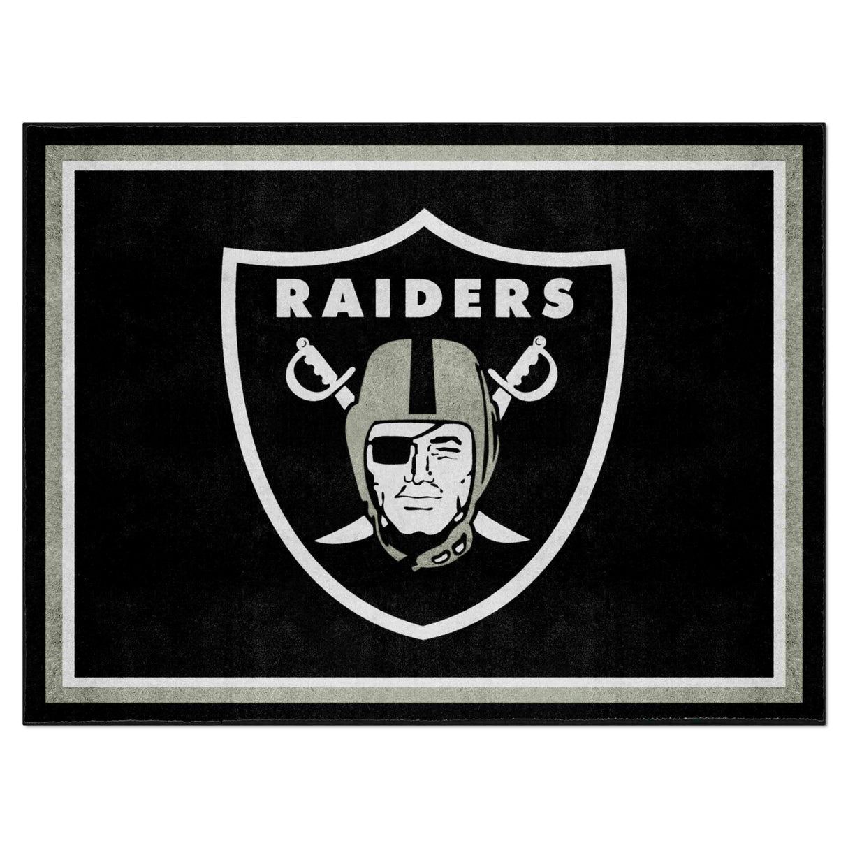 Las Vegas Raiders 8x10 Rug
