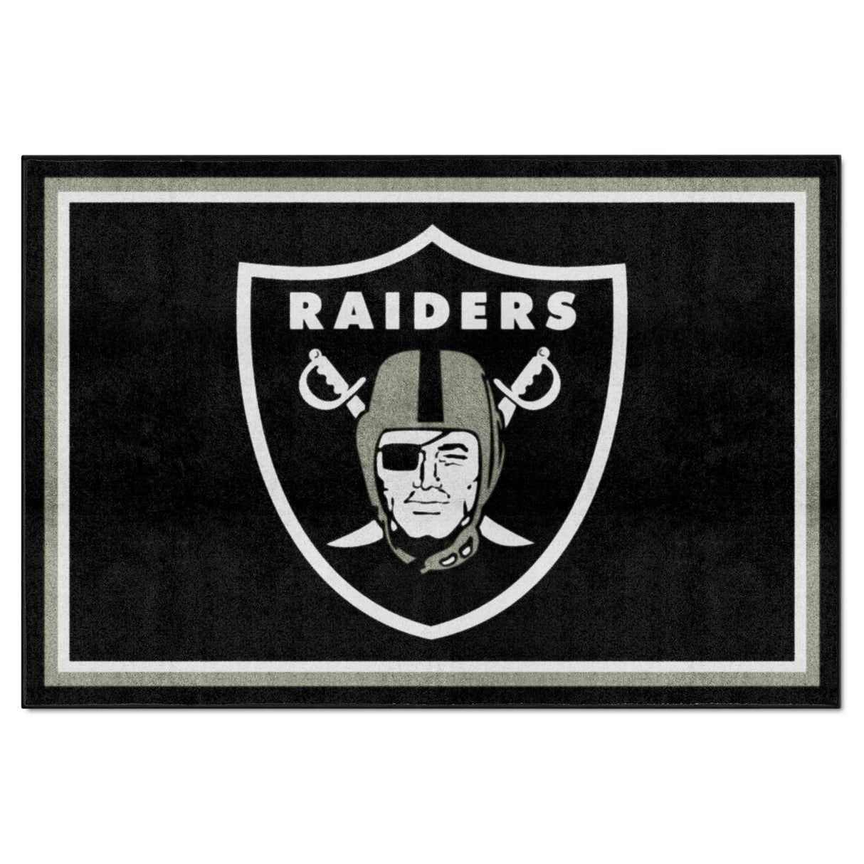 Las Vegas Raiders 5x8 Rug