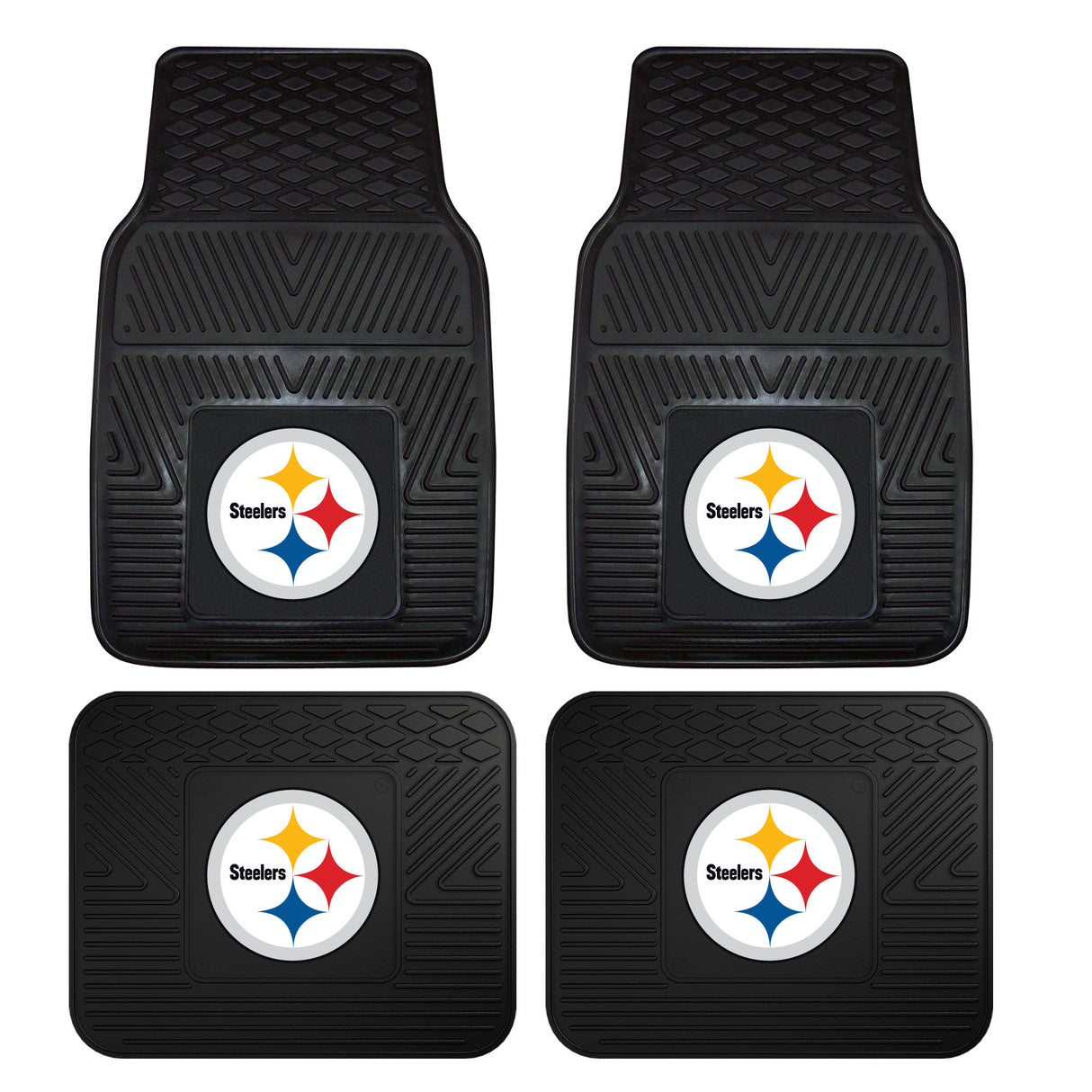 Pittsburgh Steelers 4-pc Vinyl Car Mat Set