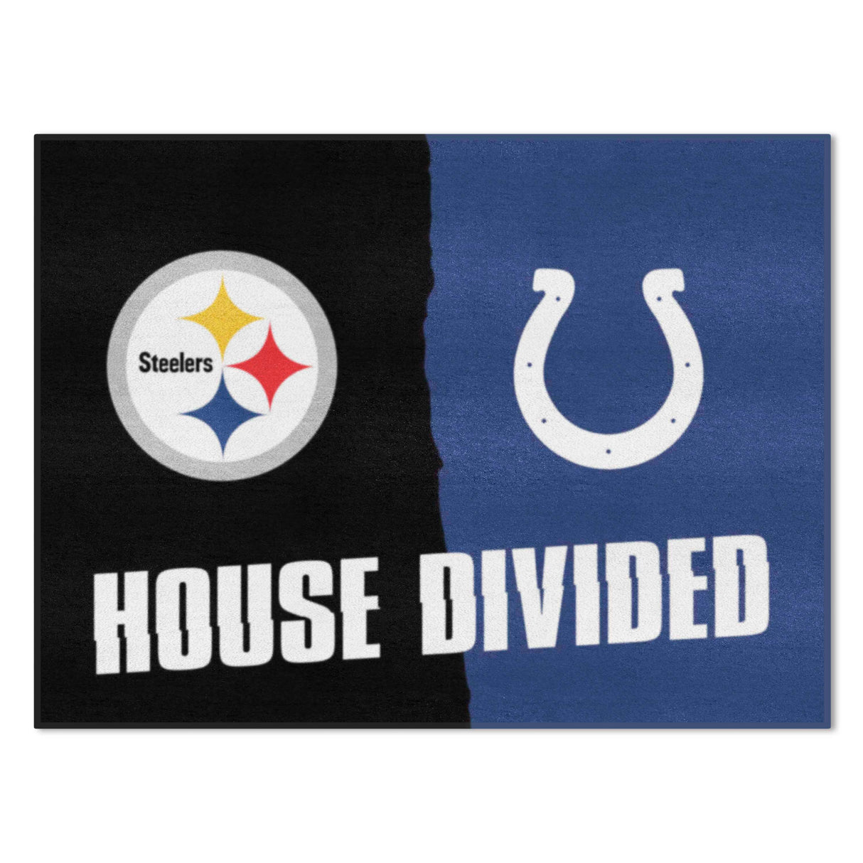 NFL House Divided Mat - Steelers / Colts