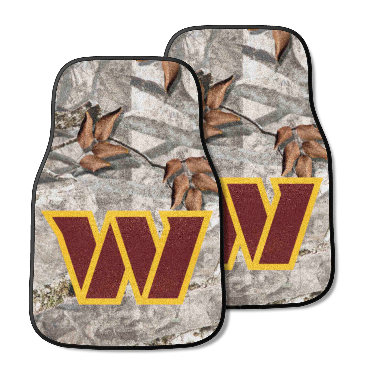 Washington Commanders 2-pc Carpet Car Mat Set