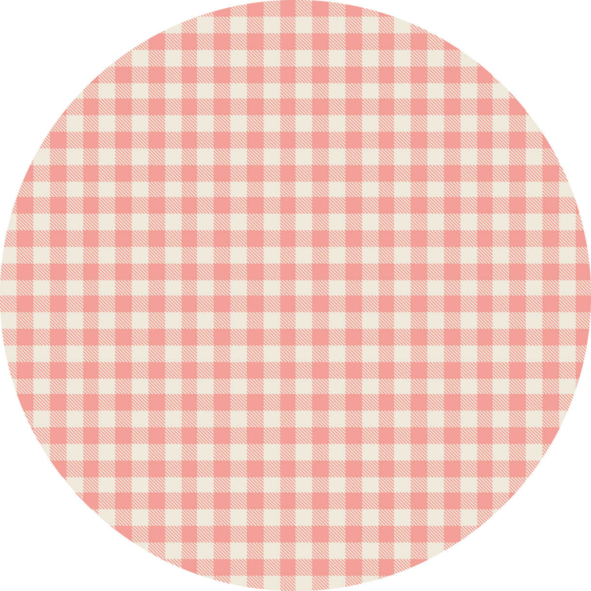 Pink Plaid Vinyl Entry Mat