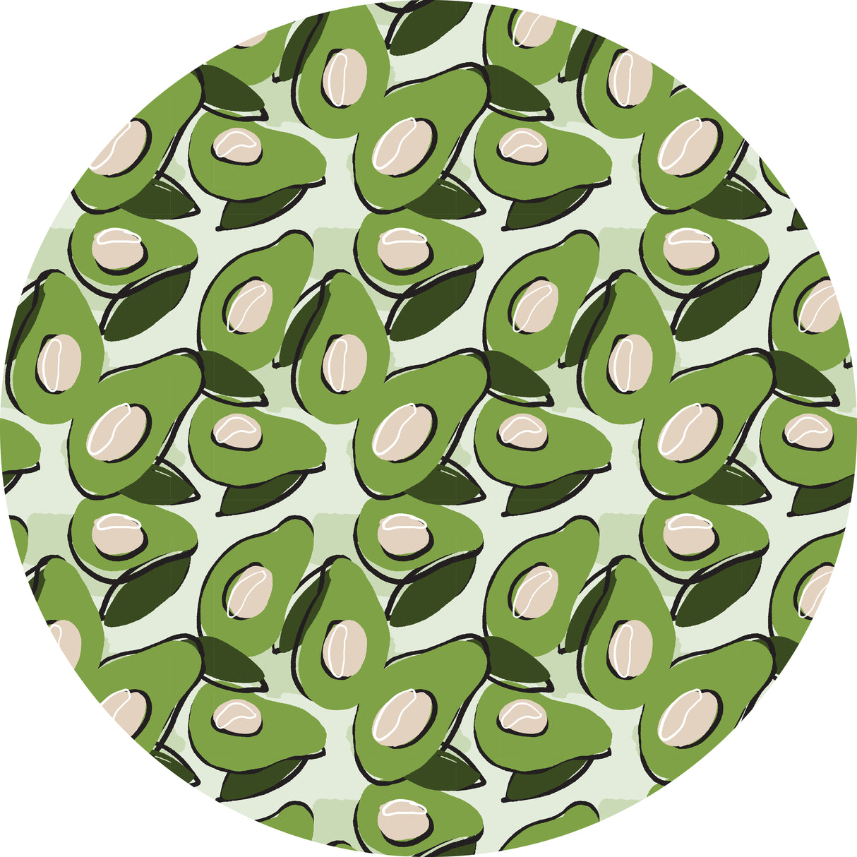 Avocados Dye Sub Rug