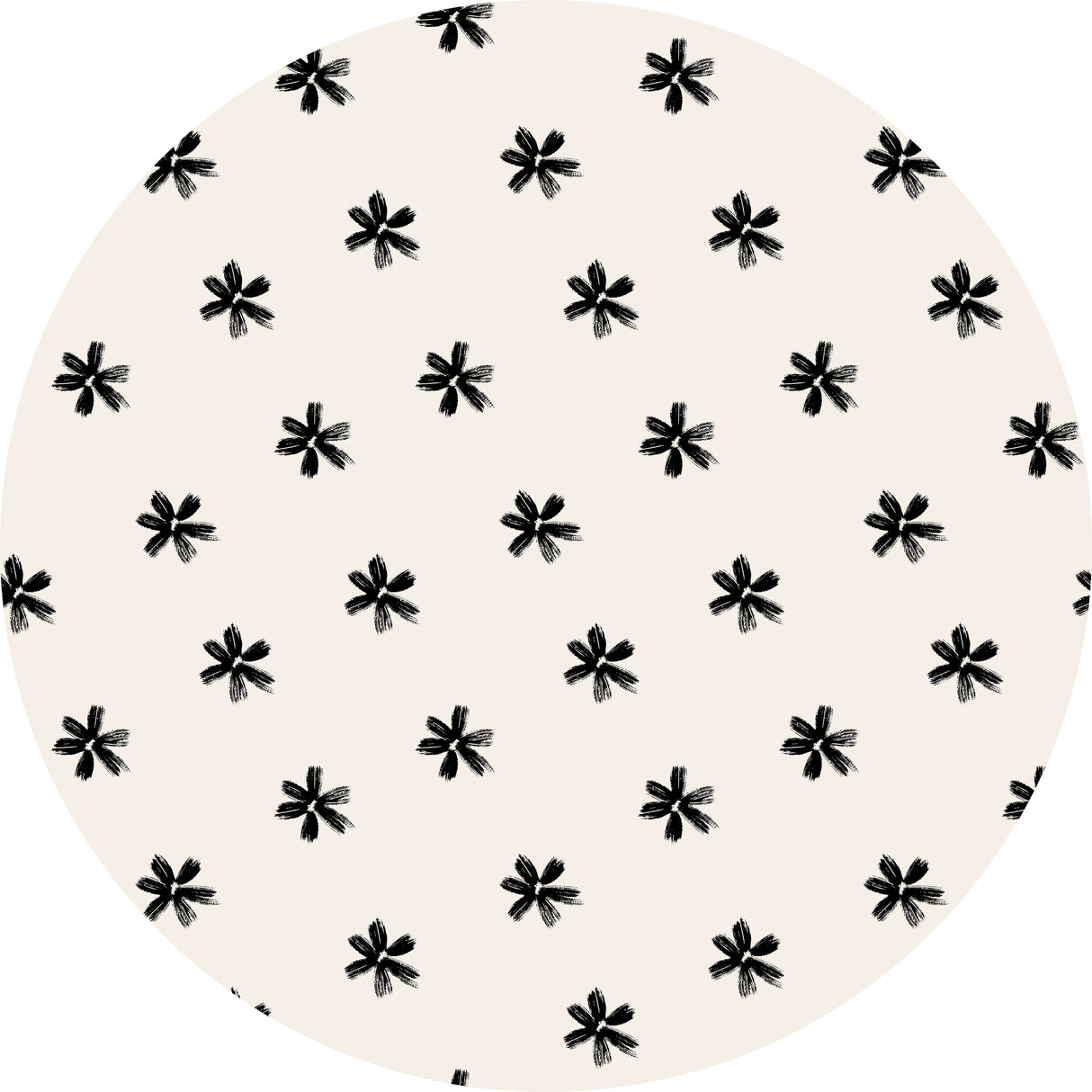 Charcoal Flowers Vinyl Mat