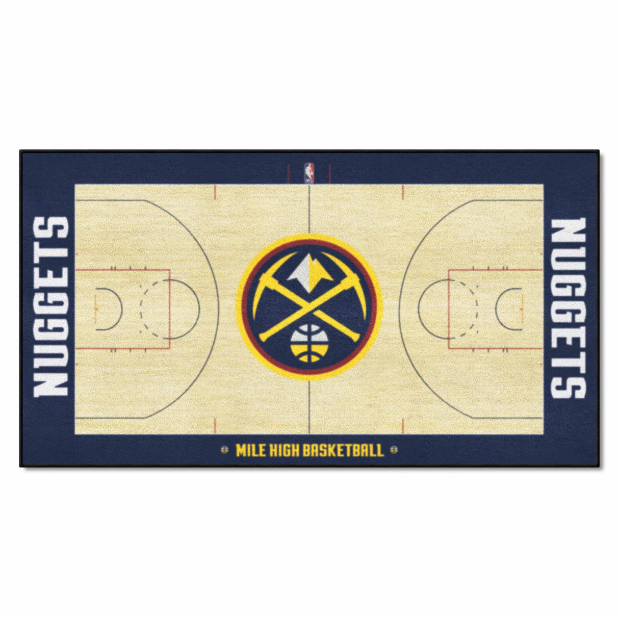 Denver Nuggets NBA Court Large Runner
