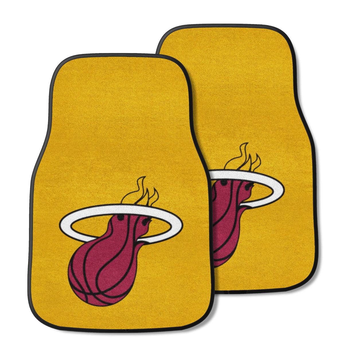 Miami Heat 2-pc Carpet Car Mat Set