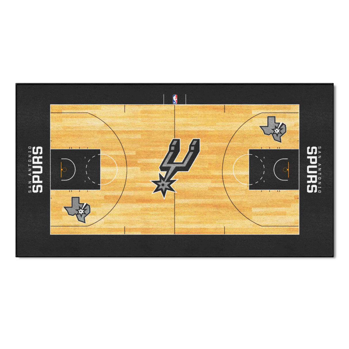 San Antonio Spurs NBA Court Large Runner