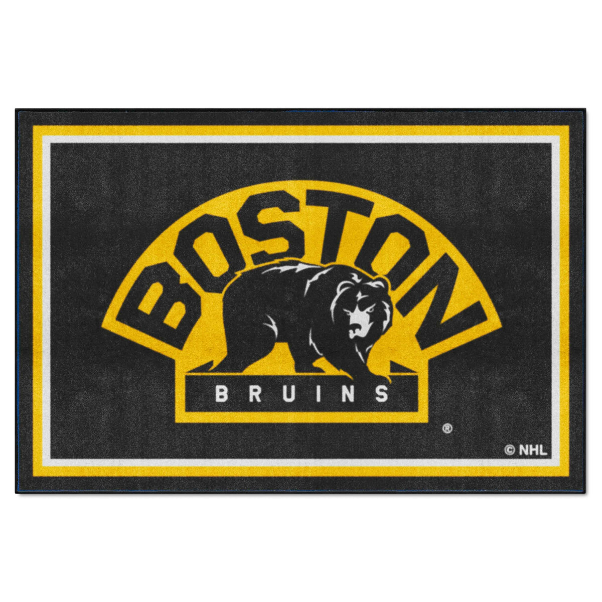 Boston Bruins 5x8 Rug