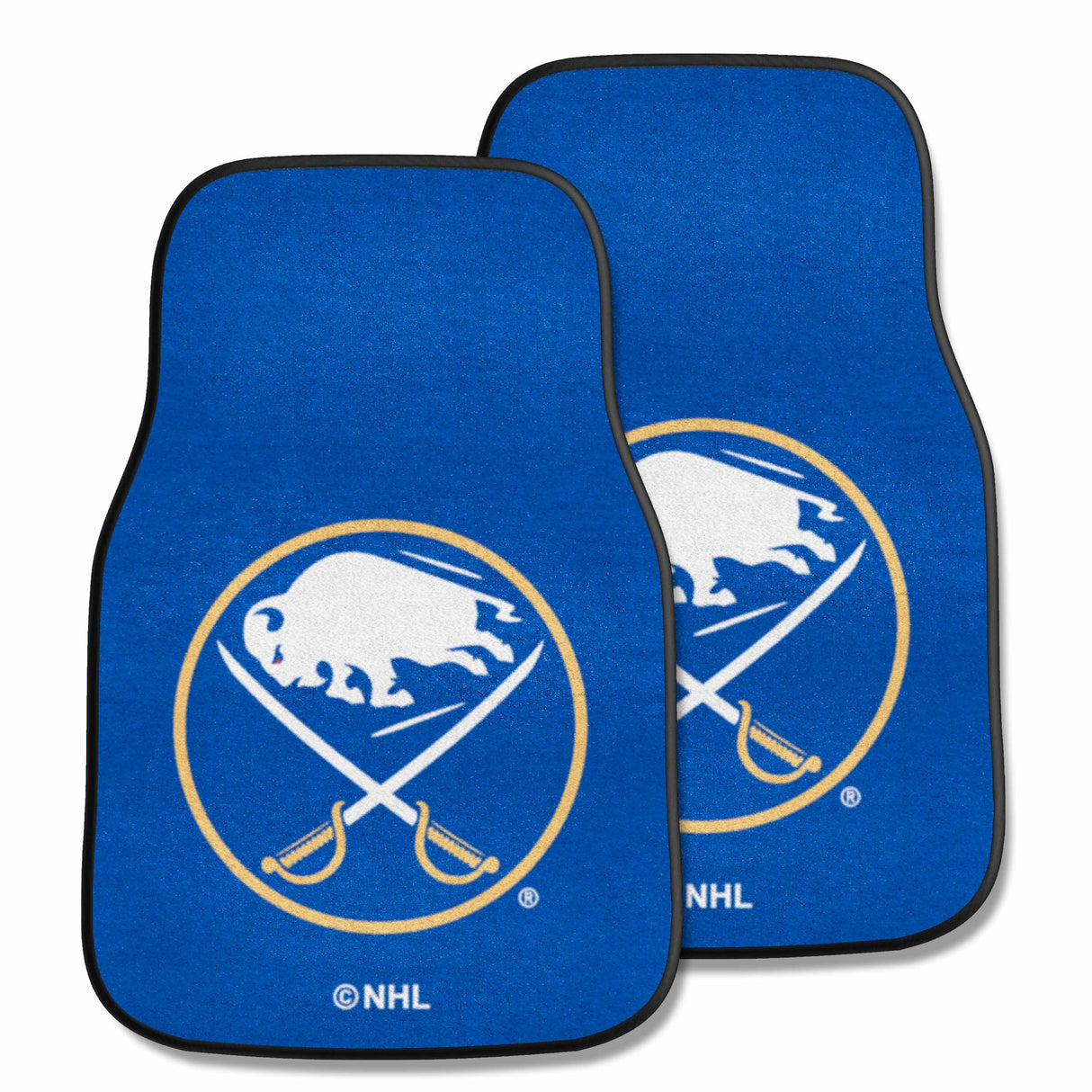 NHL - 2pc Carpet Car Mat Set