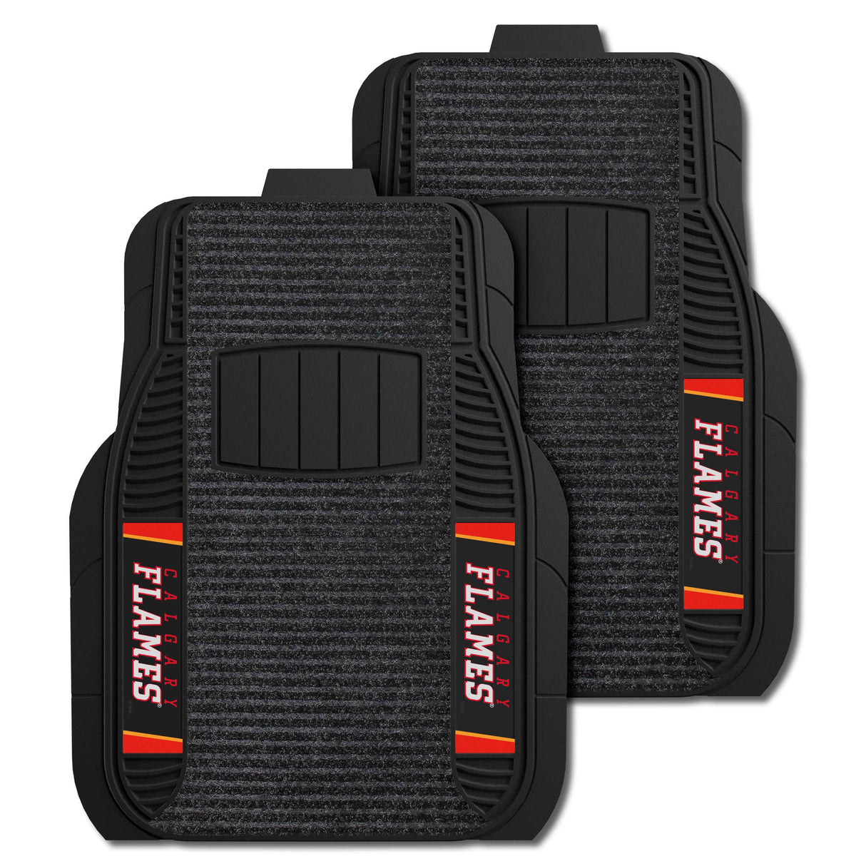 Calgary Flames 2-pc Deluxe Car Mat Set