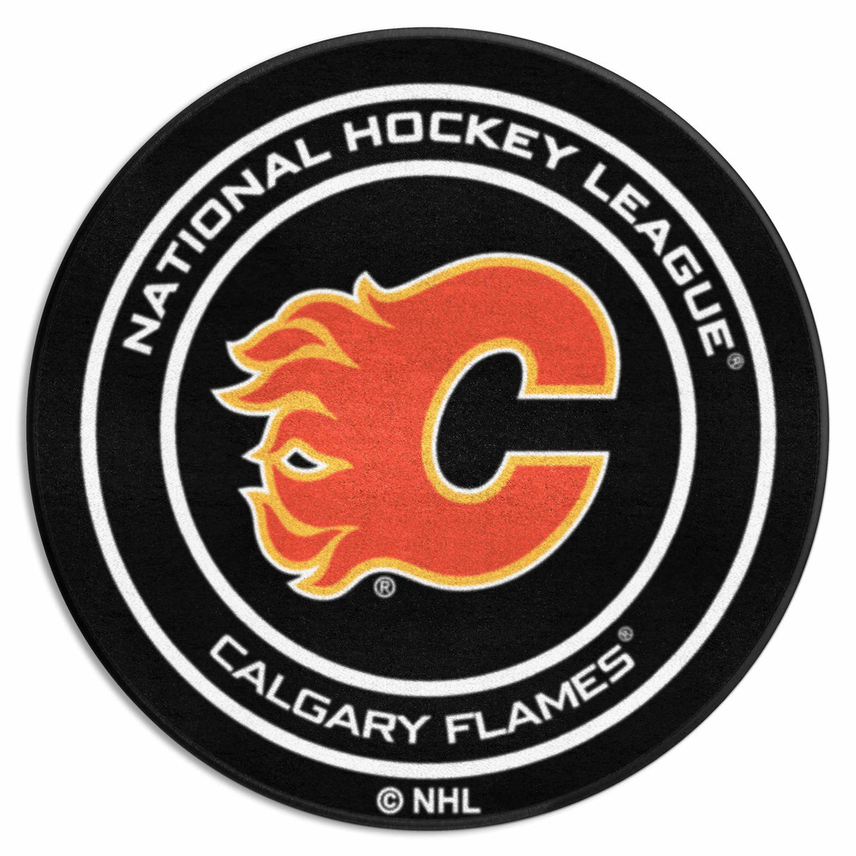 Calgary Flames Puck Mat