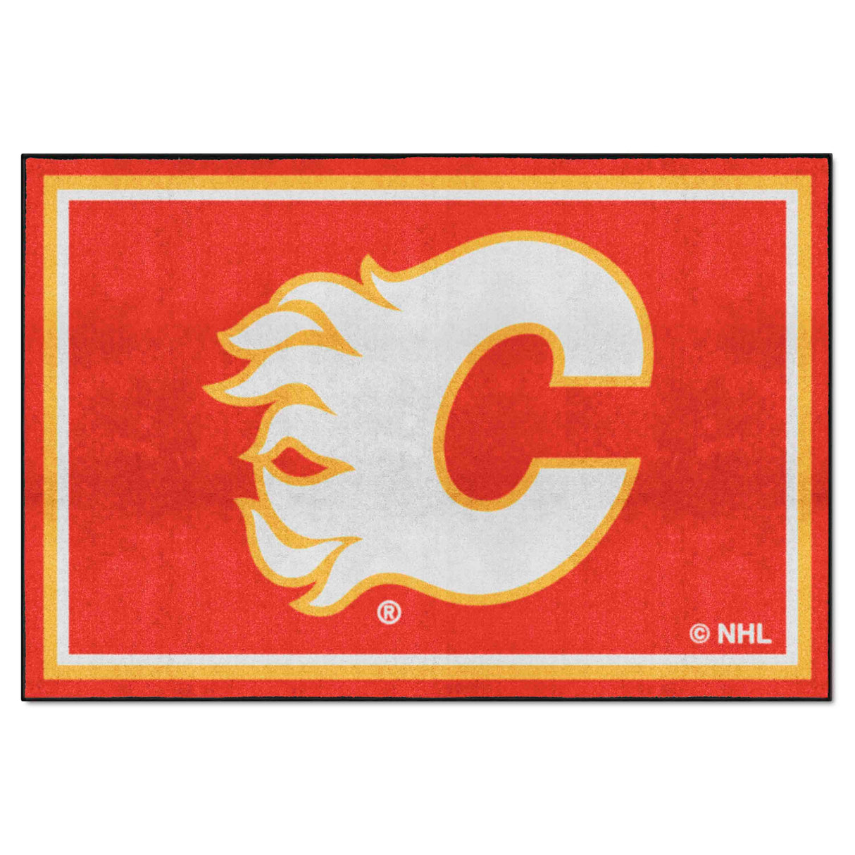 Calgary Flames 5x8 Rug