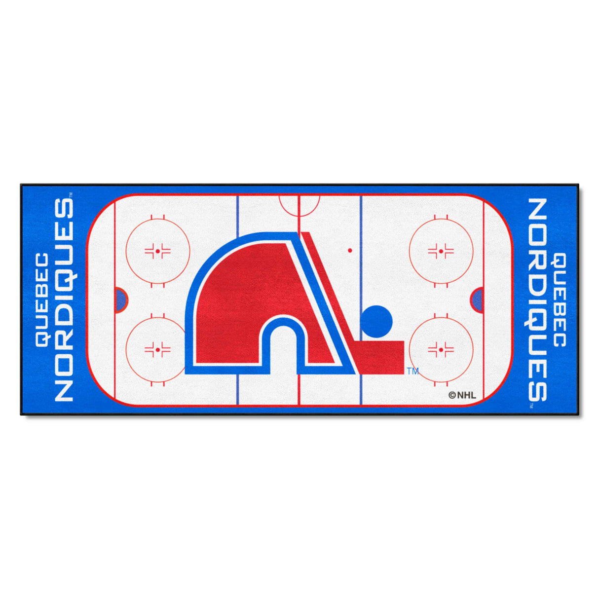 Vintage Quebec Nordiques Rink Runner
