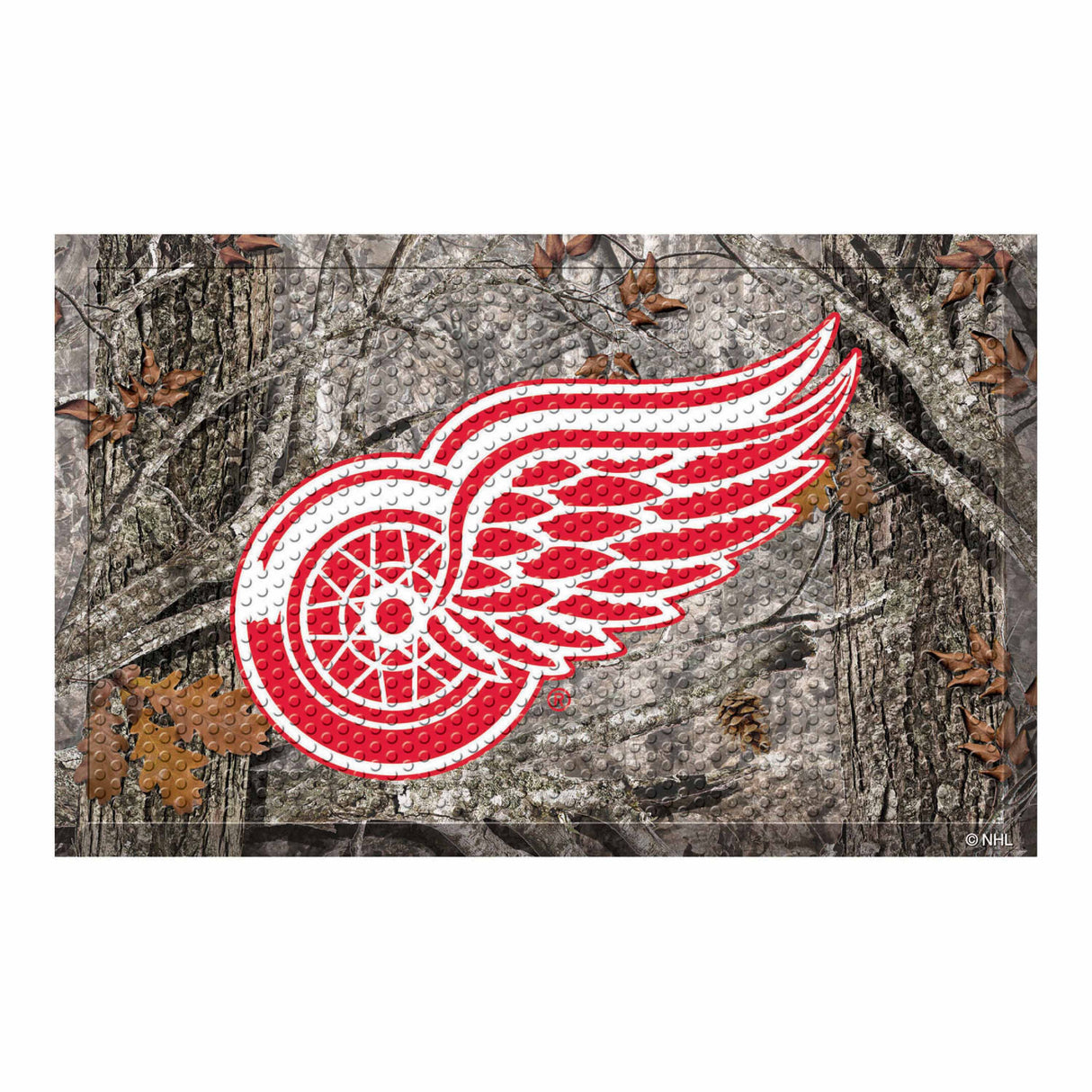 Detroit Red Wings Camo Scraper Mat