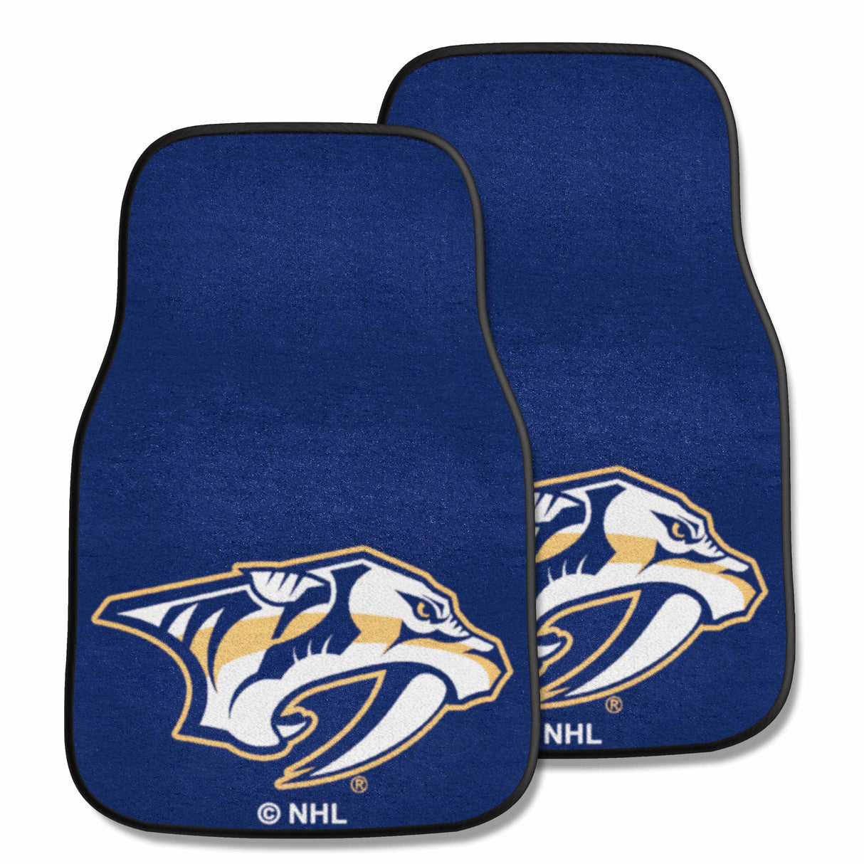 NHL - 2pc Carpet Car Mat Set