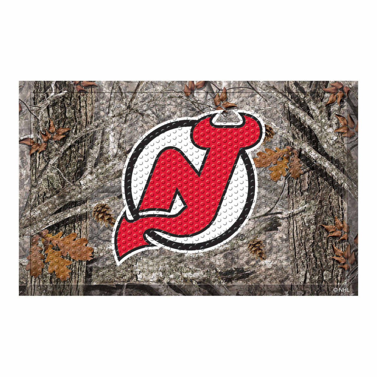 New Jersey Devils Camo Scraper Mat