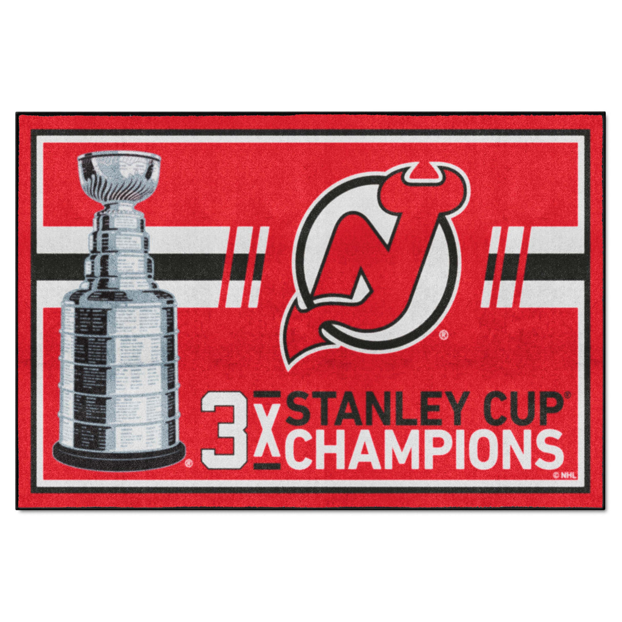 New Jersey Devils 5x8 Rug