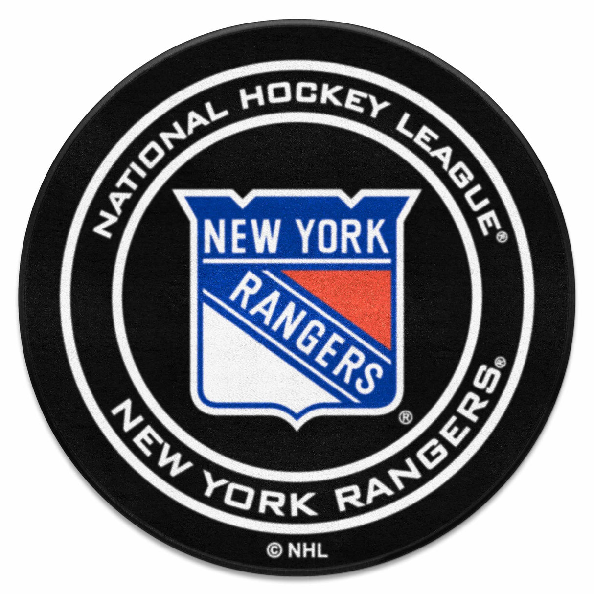 NY Rangers Puck Mat