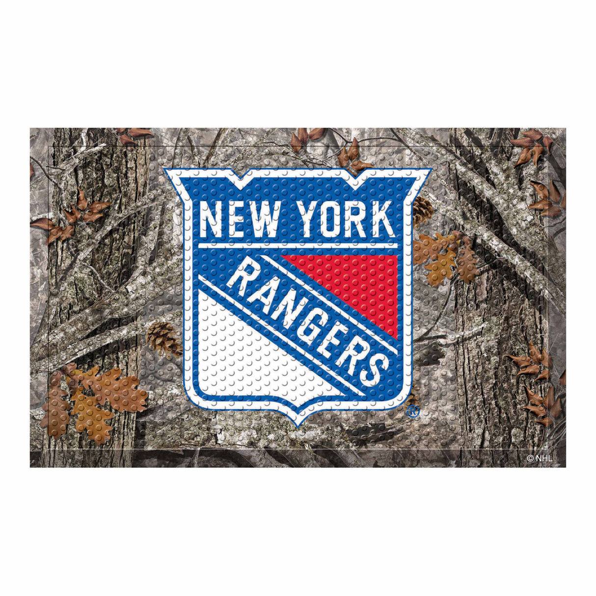 NY Rangers Camo Scraper Mat