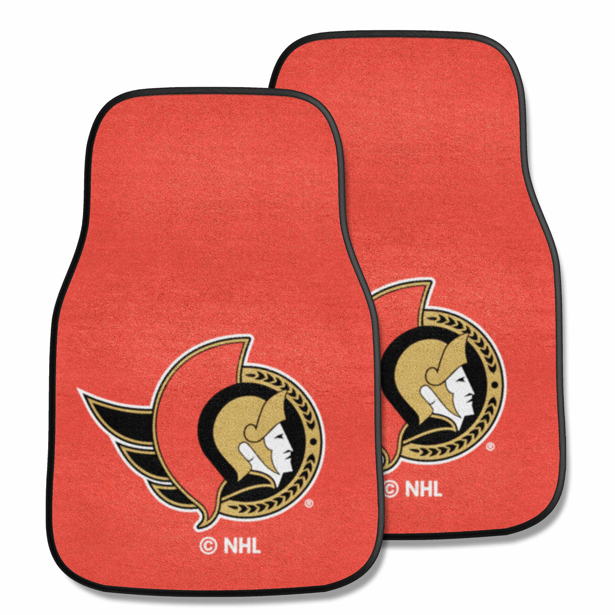 NHL - 2pc Carpet Car Mat Set