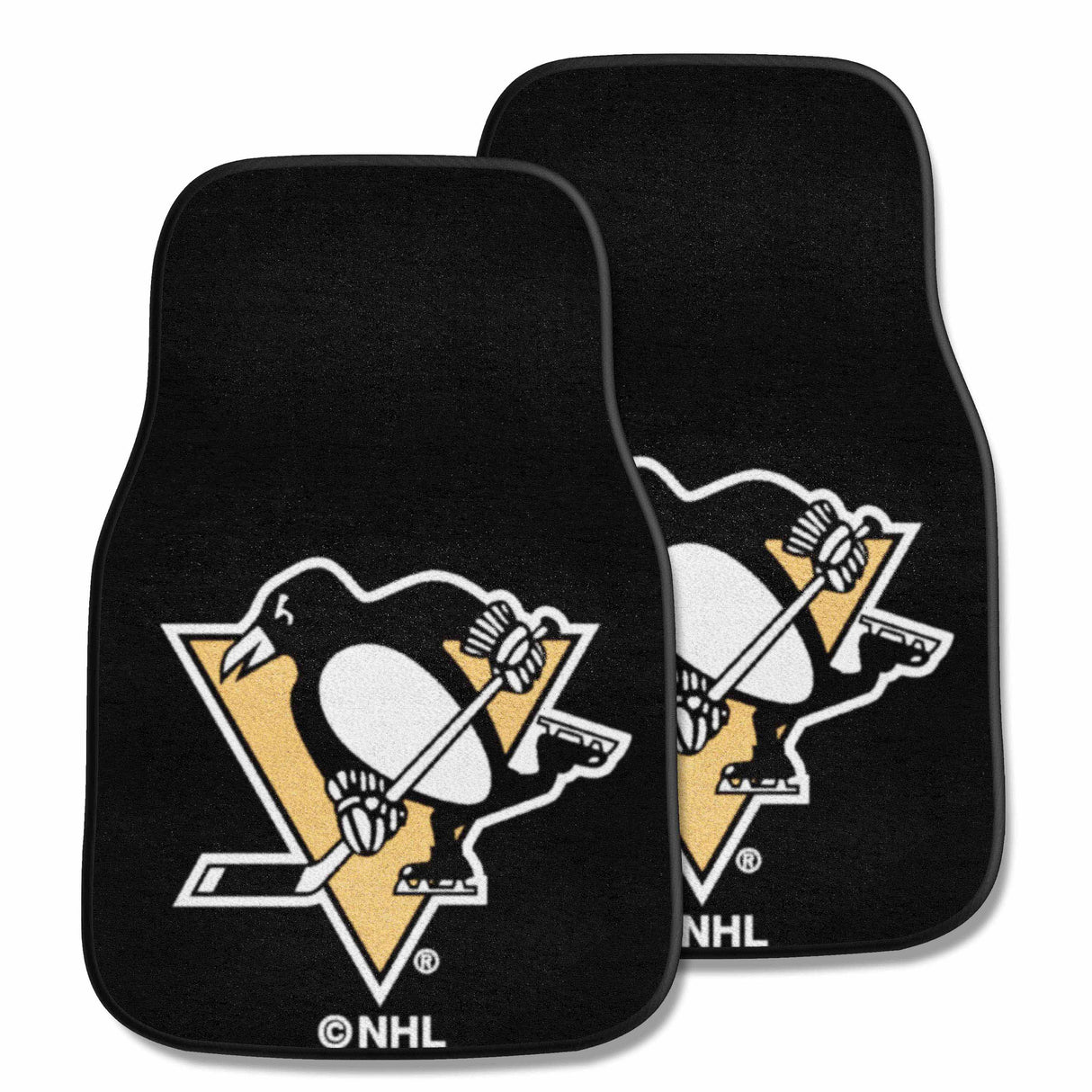 NHL - 2pc Carpet Car Mat Set