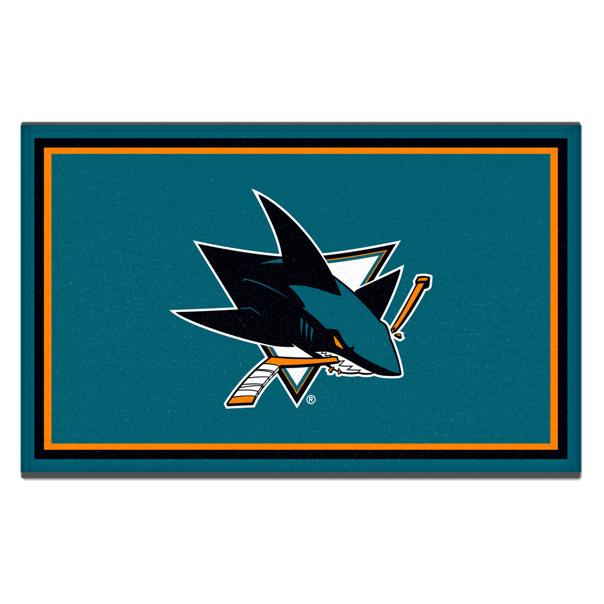 San Jose Sharks 4x6 Rug