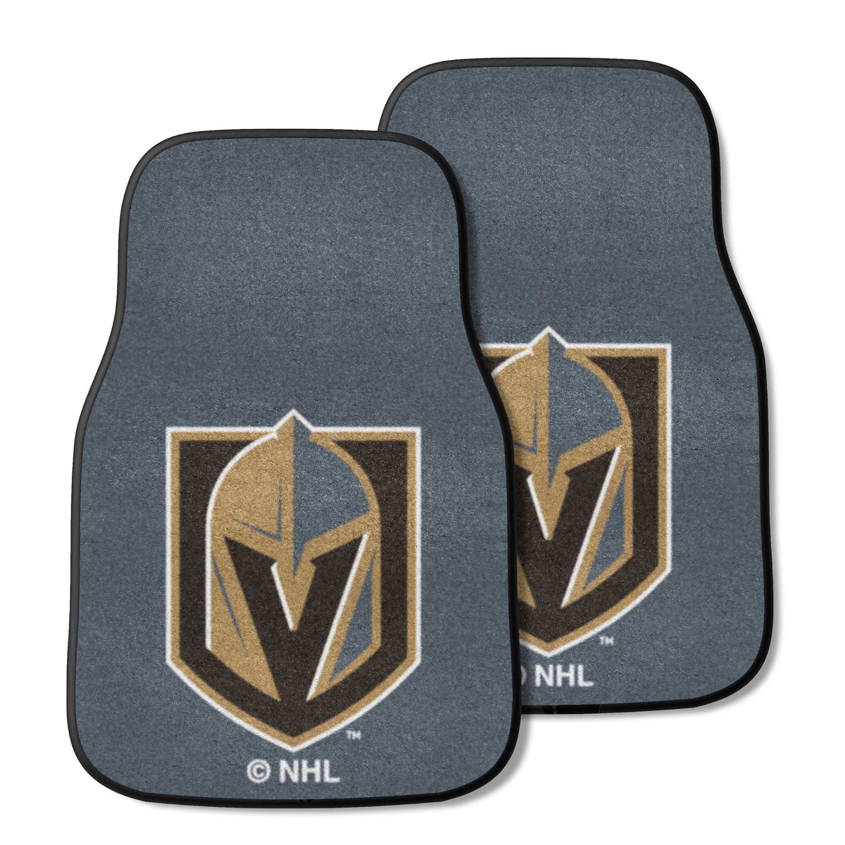 Vegas Golden Knights 2-pc Carpet Car Mat Set