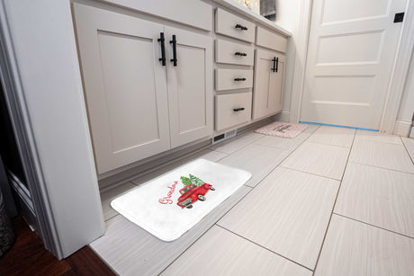 Custom Holiday Truck Memory Foam Bath Mat