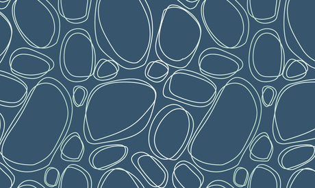 Blue Cobblestone Vinyl Mat