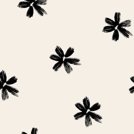 Charcoal Flowers Vinyl Mat