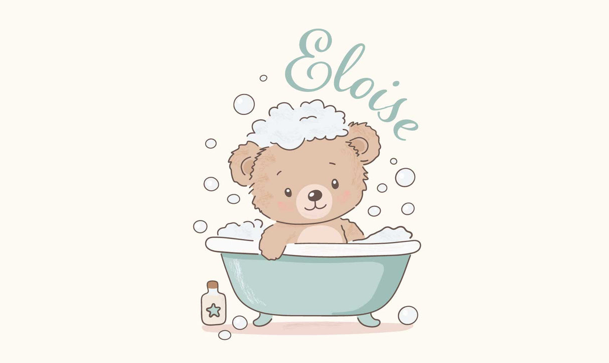 Custom Child Name Memory Foam Bath Mat