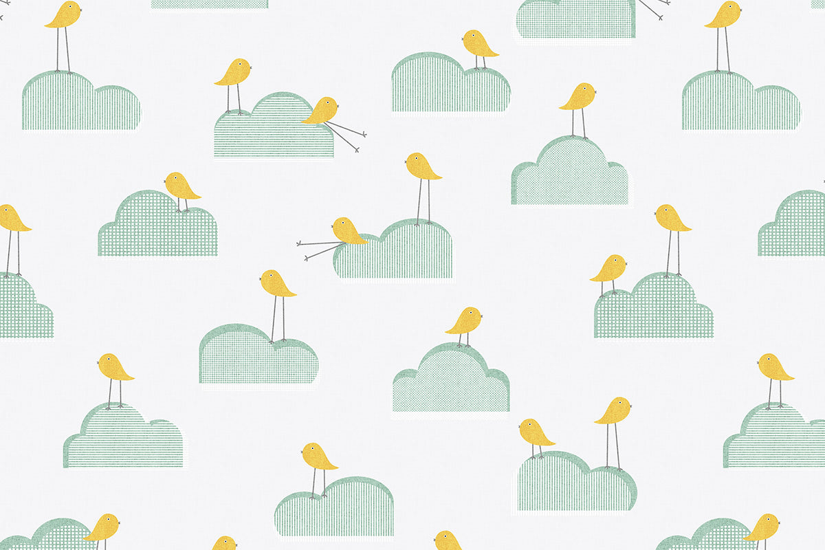 Birds on Clouds Mat (P215)