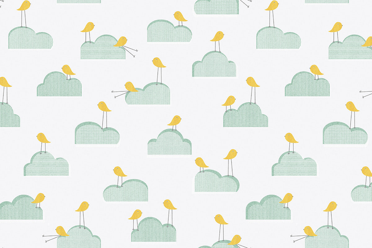 Birds on Clouds Mat (P215)