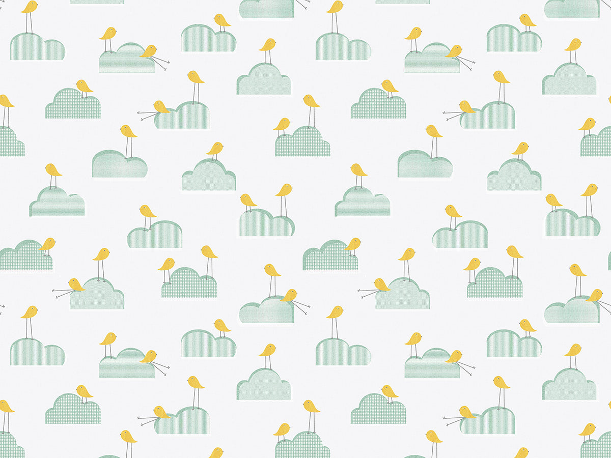 Birds on Clouds Mat (P215)