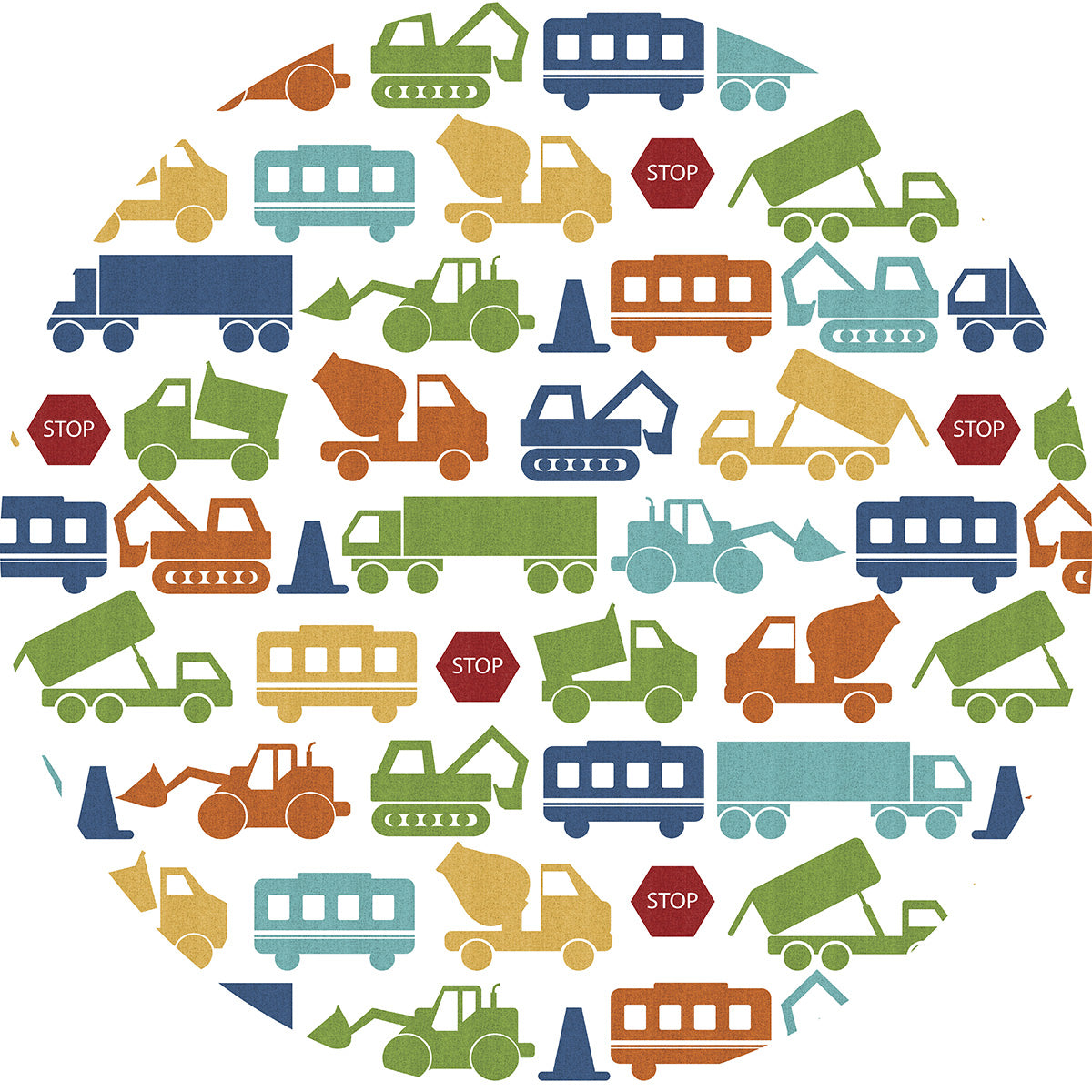 Diggers and Trucks Mat (P532)