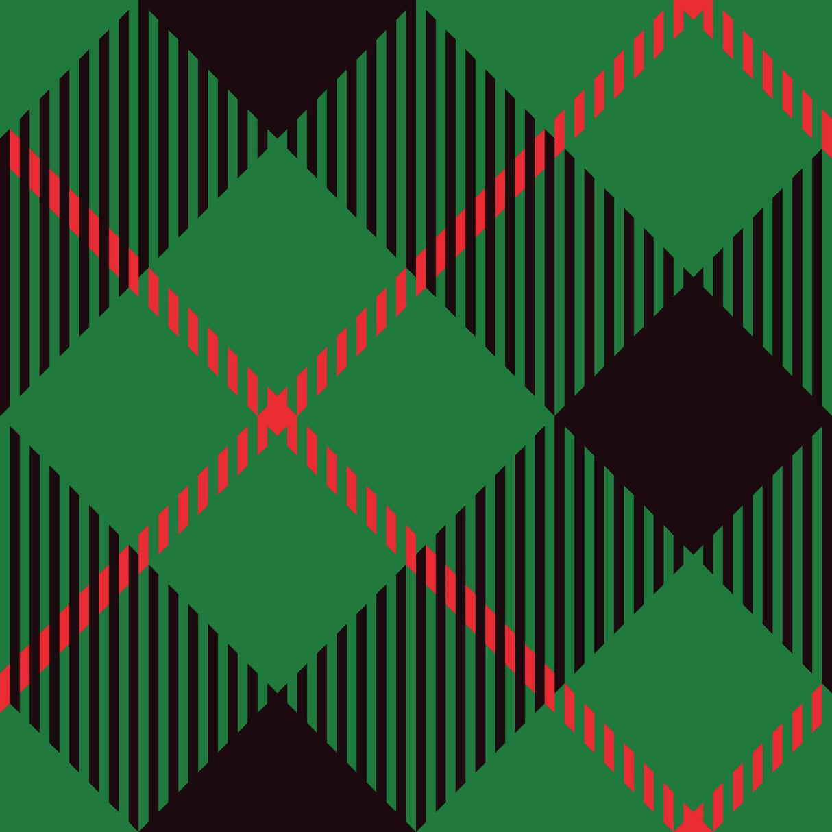 Grinch Plaid Memory Foam Bath Mat