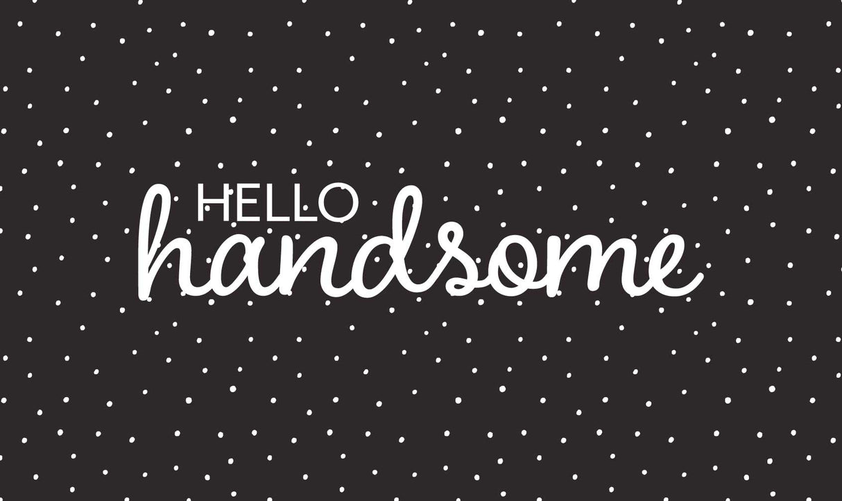 Hello Handsome Memory Foam Bath Mat