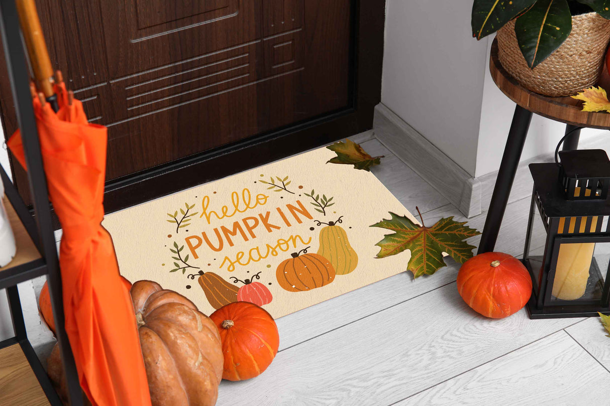 Hello Pumpkin Berber Impressions Season Entry Mat