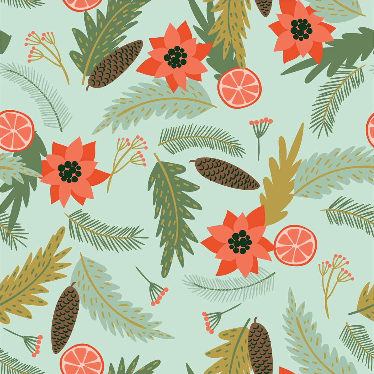 Holiday Pines Vinyl Mat