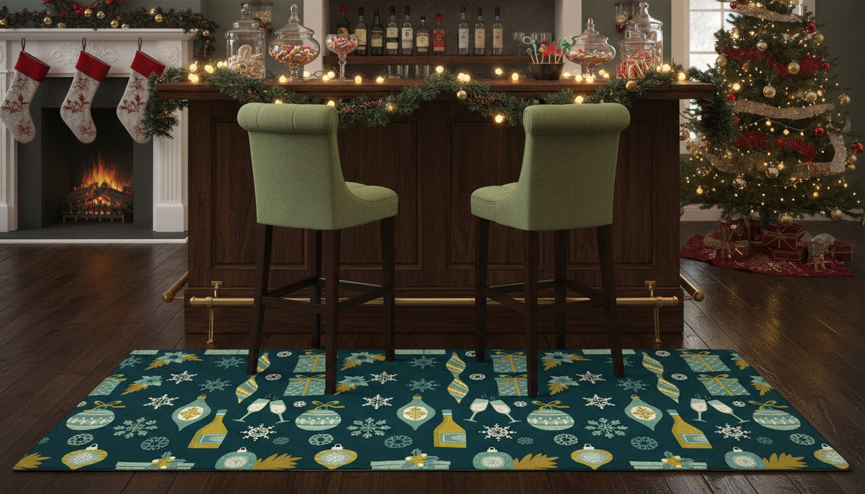 Holiday Cheers Vinyl Mat