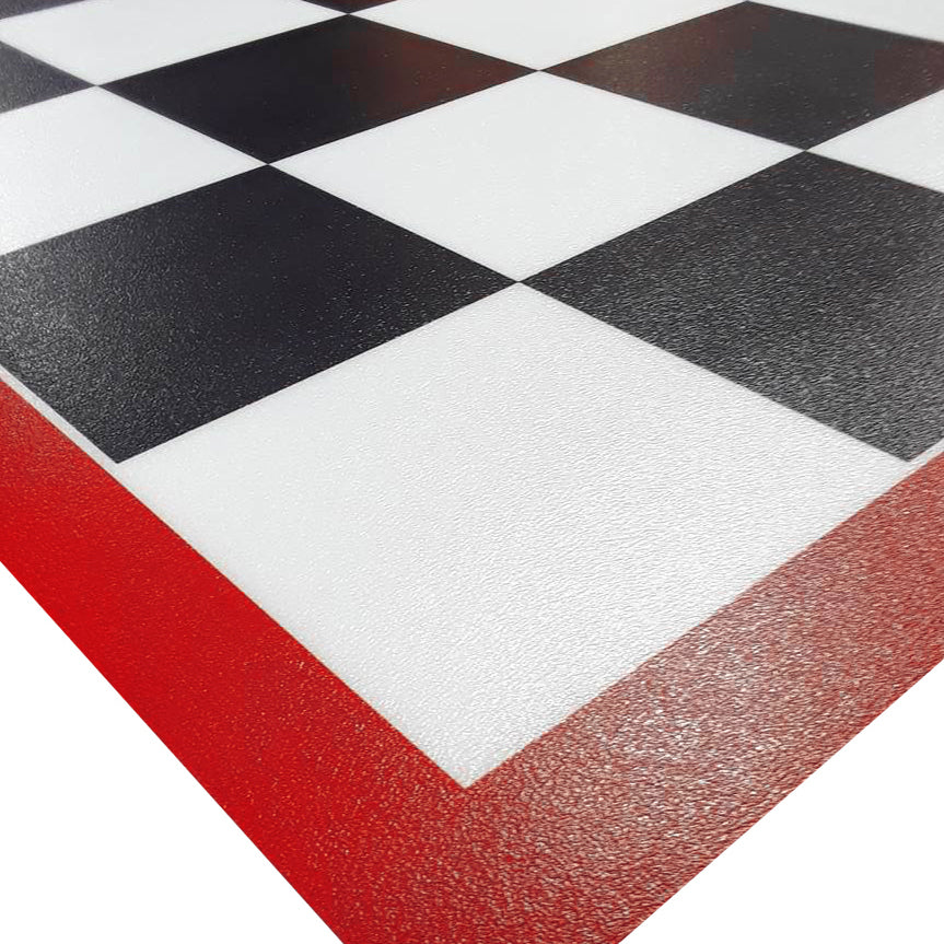 Checkerboard Imaged Parking Pad