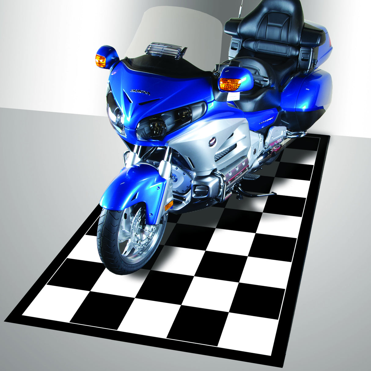 Checkerboard Imaged Parking Pad