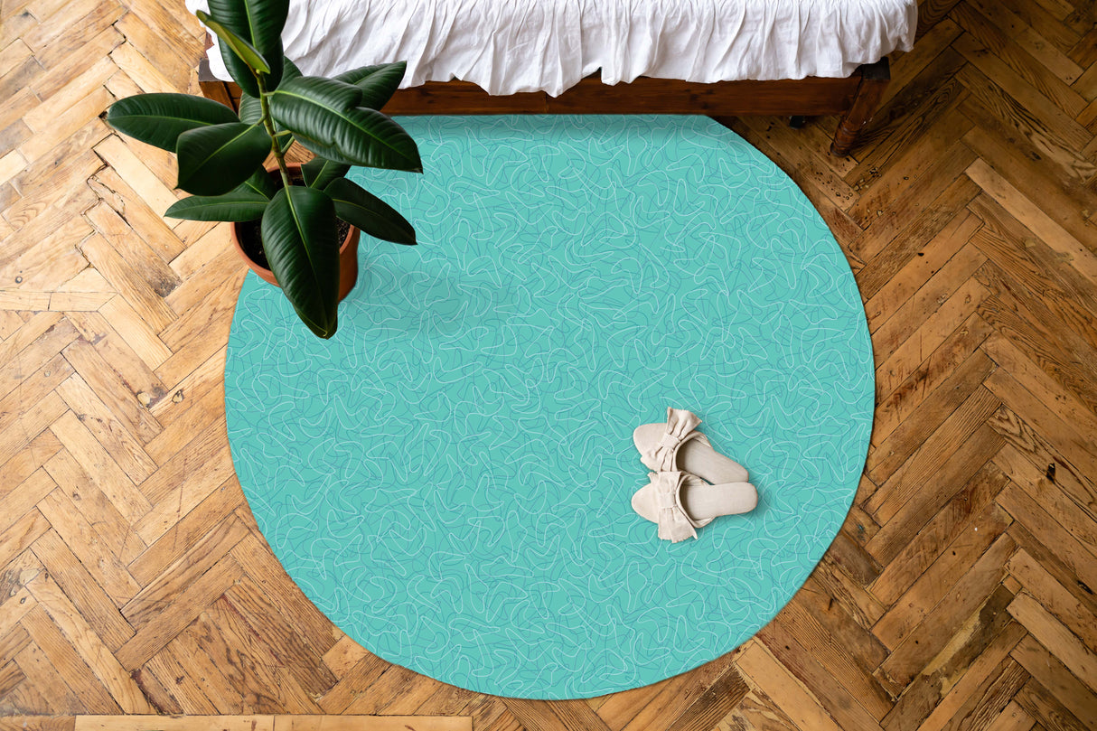 Boomerang Blue Vinyl Mat