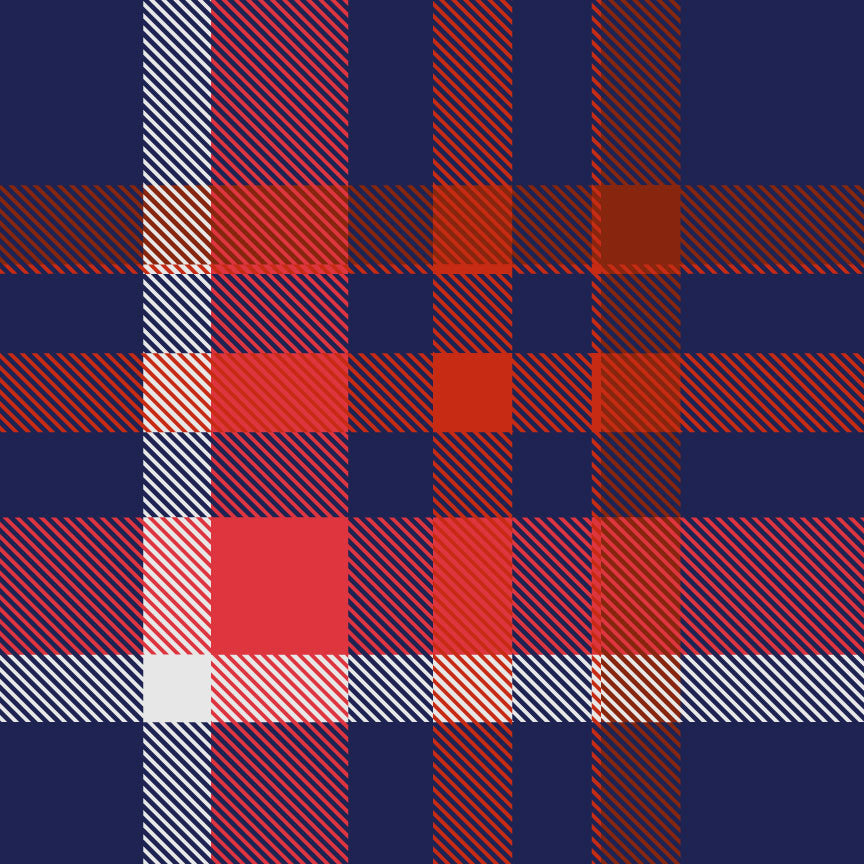 Nautical Plaid Vinyl Mat